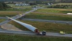 World's largest Windmill wing being transported in Denmark