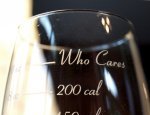 The calorie counting wine glass