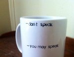 Don't speak coffee addict mug